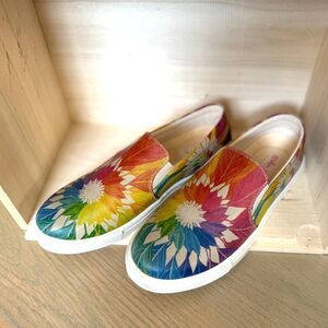 Goby Colored Leaves Slip On Sneaker Shoes Size EU 38 = US 7.5 Made in Turkey